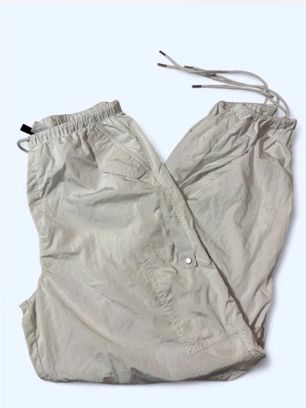 Divided Men's Light Beige Drawstring Cargo Joggers
